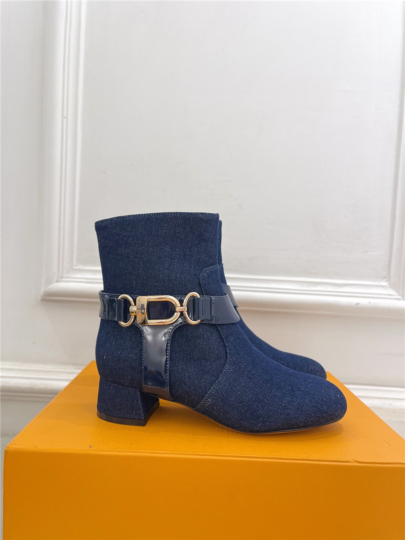 l0vis Vvtt0n blue denim westside ankle boots