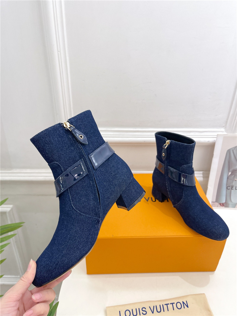 l0vis Vvtt0n blue denim westside ankle boots