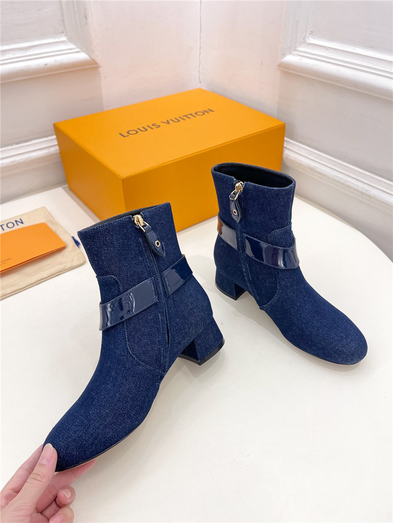 l0vis Vvtt0n blue denim westside ankle boots