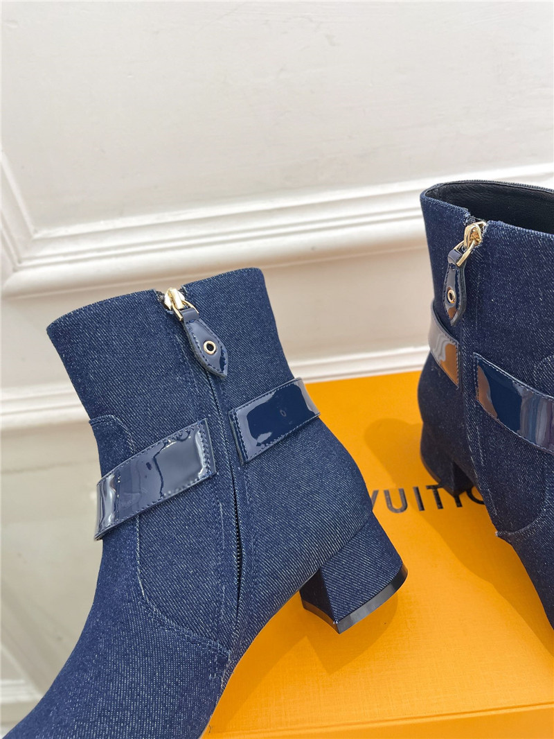 l0vis Vvtt0n blue denim westside ankle boots