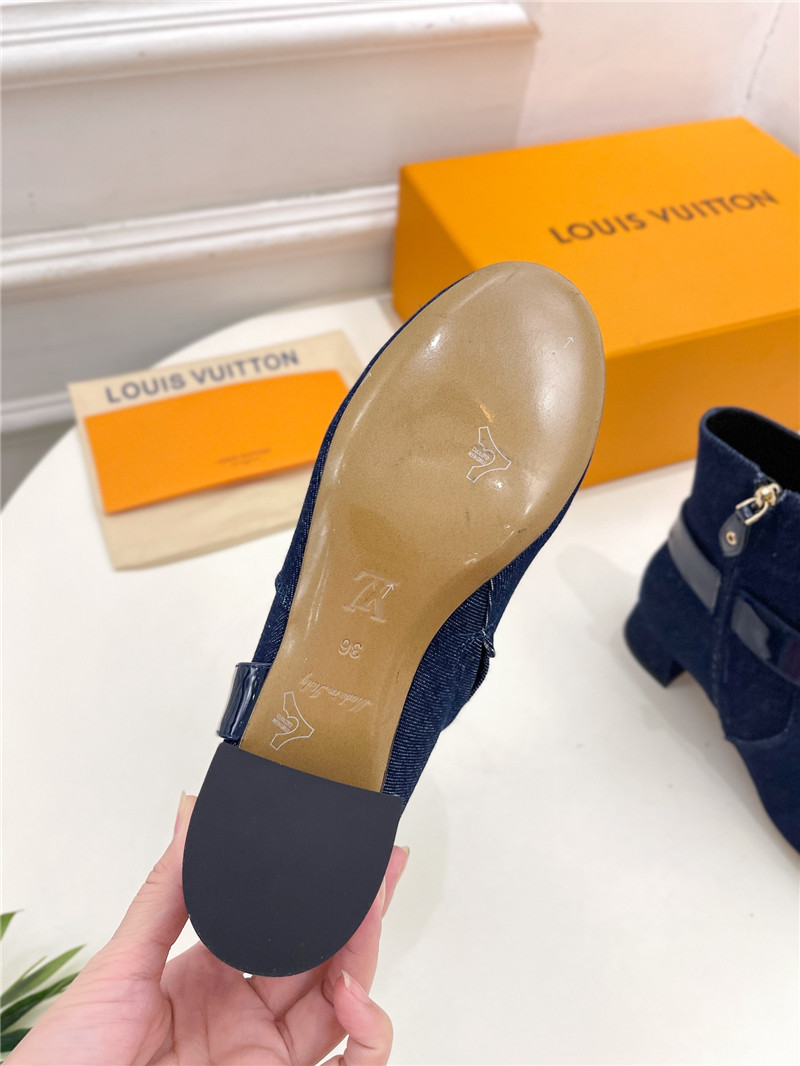 l0vis Vvtt0n blue denim westside ankle boots