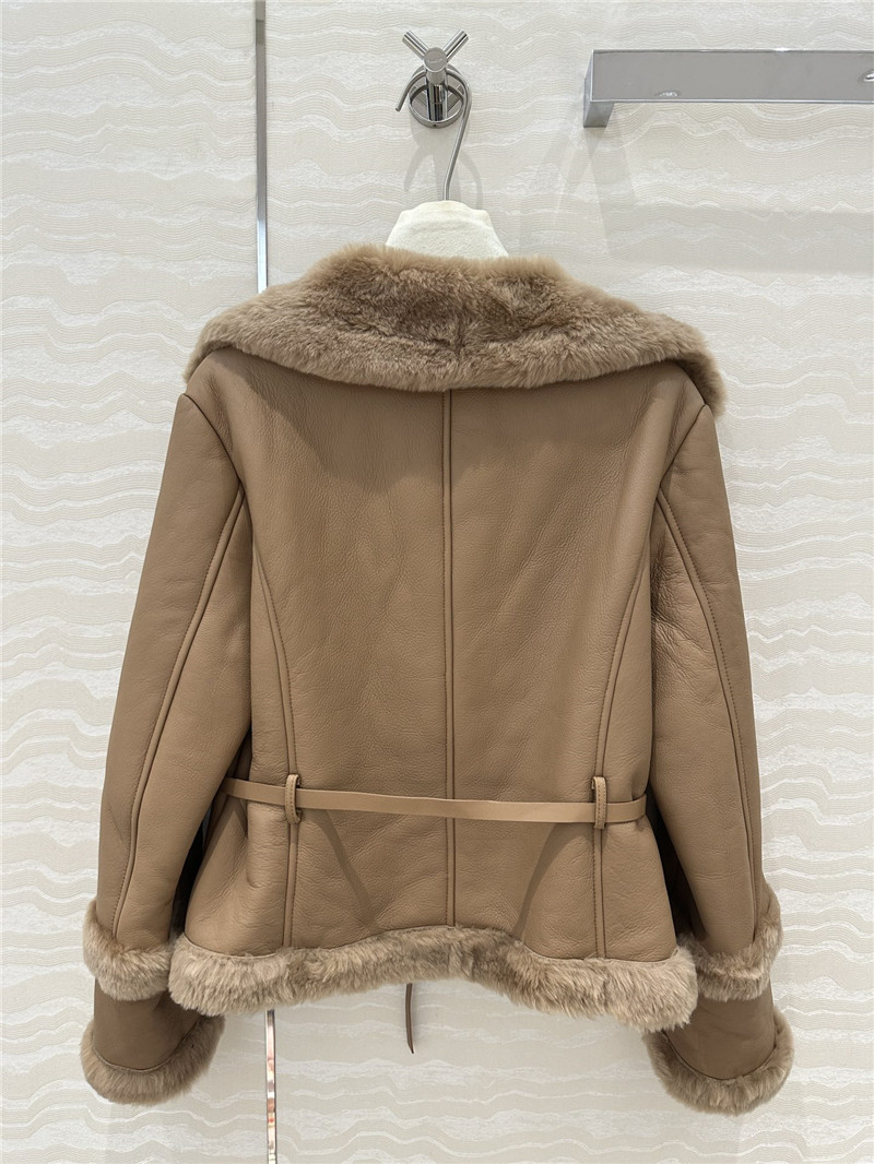 D10r sheepskin fur coat