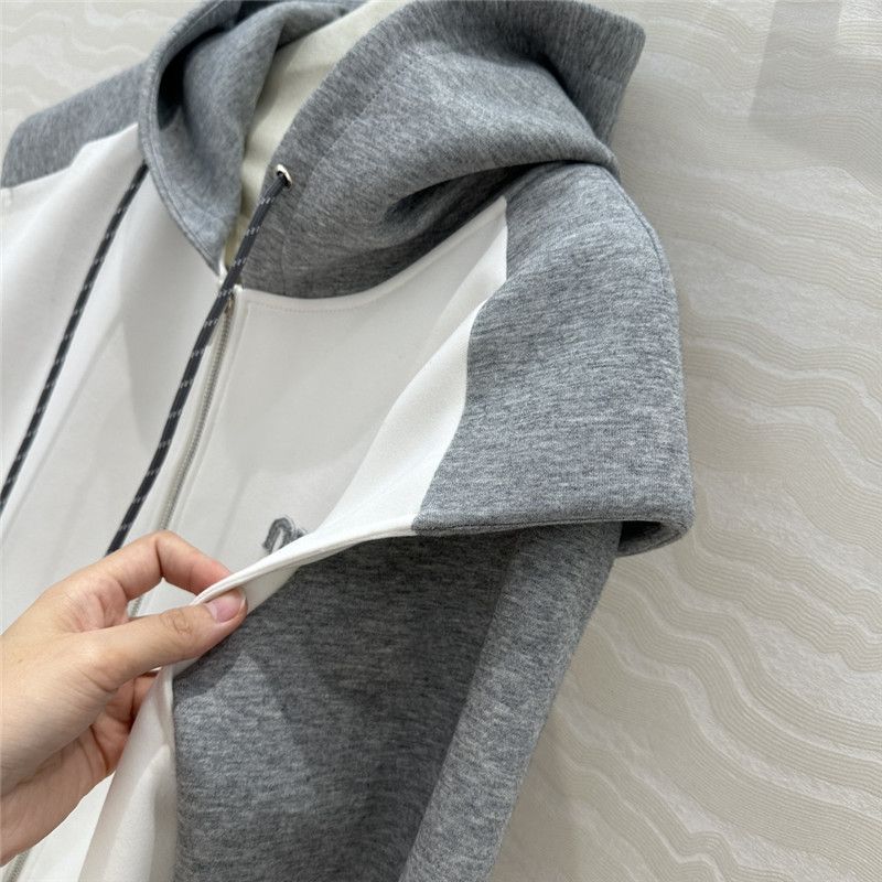 M1um1u color block sweatshirt suit