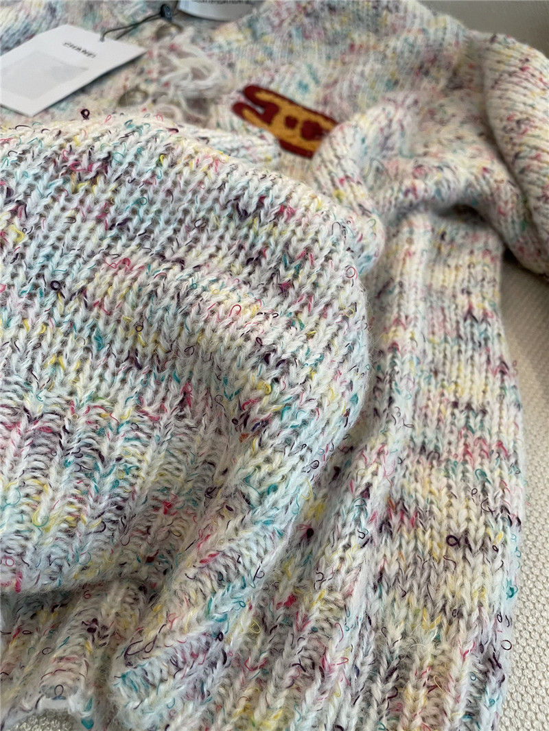 Ch**el fringe trim knit cardigan in grey