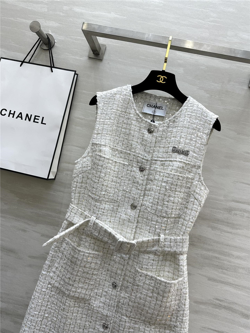 Ch**el sleeveless vest dress