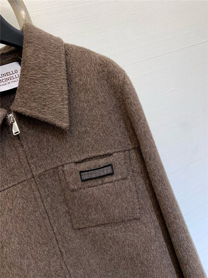 BC lapel wool coat
