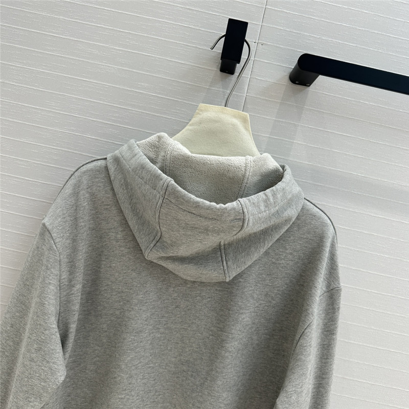 l0vis Vvtt0n travel stamp cropped hoodie grey