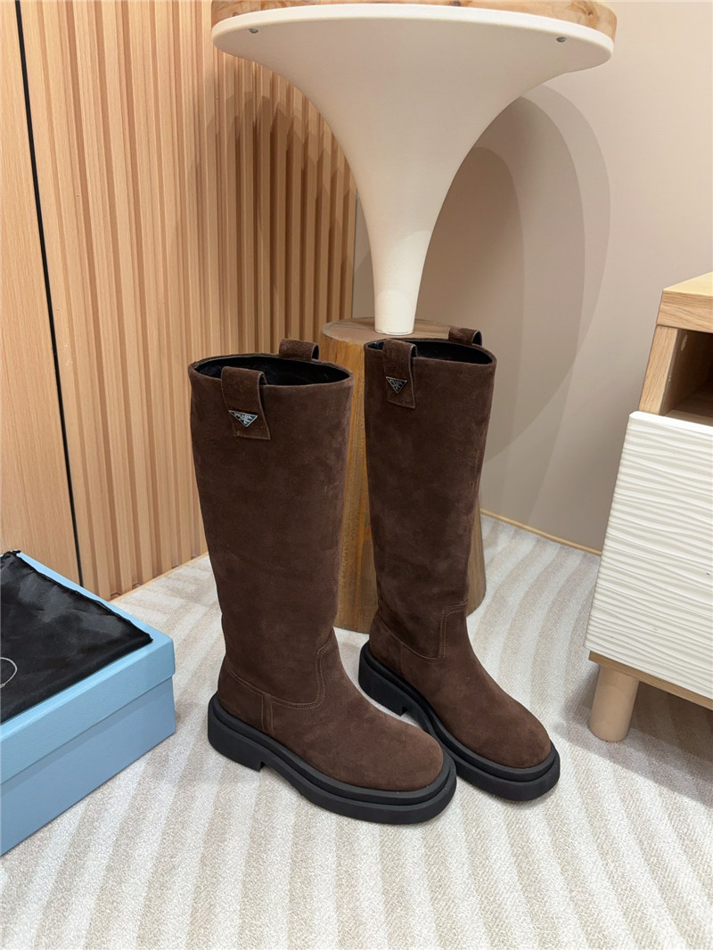 Pra*a suede high slip-on boots