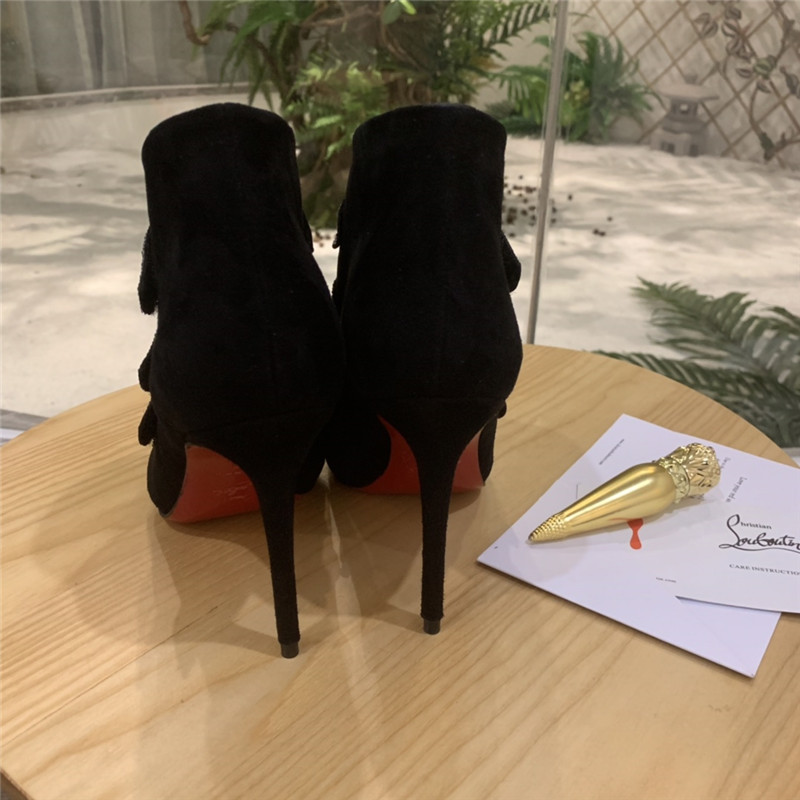 Chr1st1an louboutin triniboot crystal-embellished suede boots