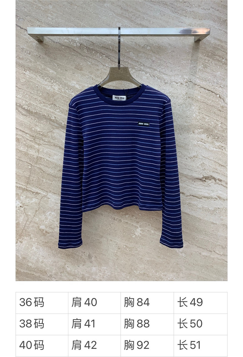 M1um1u printed long-sleeved t-shirt
