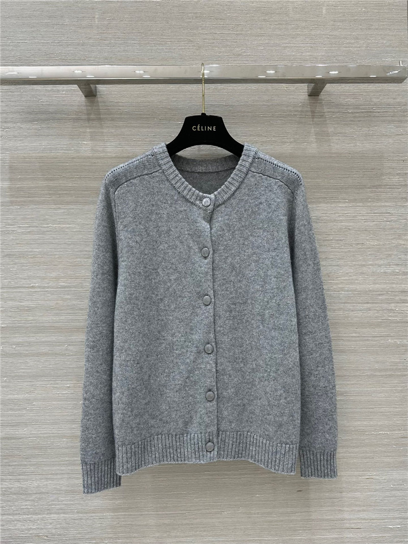 Ce1i*e grey cashmere cardigan