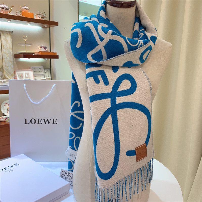 L0ew* graffiti double sided scarf