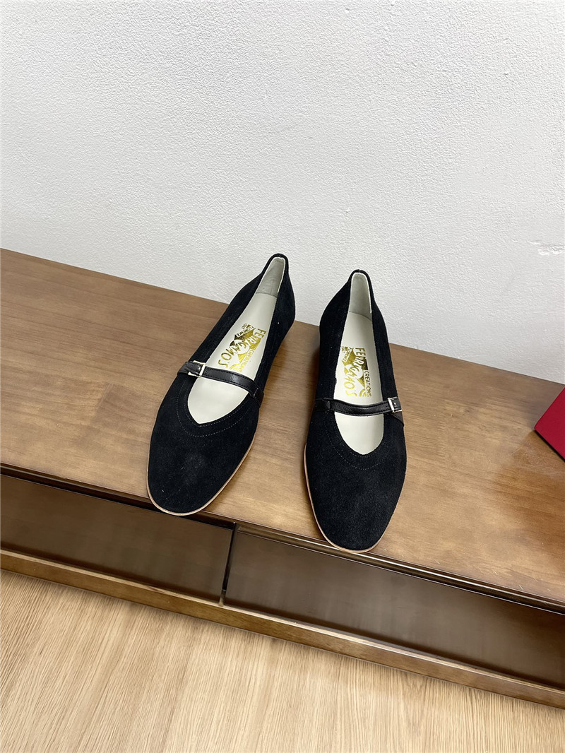 Salvatore Ferragamo Audrey (1954) Black Suede