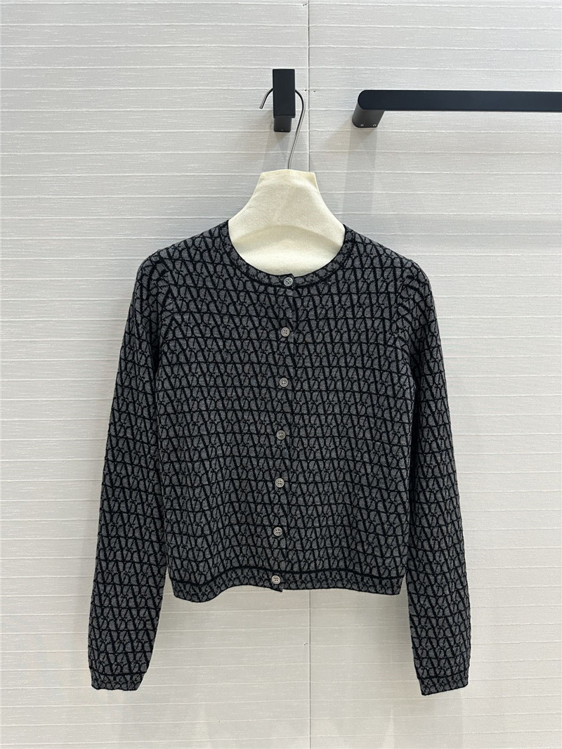 Va1e*ntin0 toile iconographe cardigan in grey