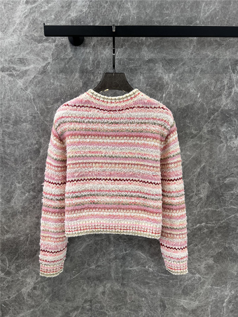 Ch**el striped knitted coat