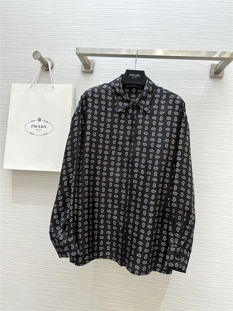 Pra*a silk printed shirt
