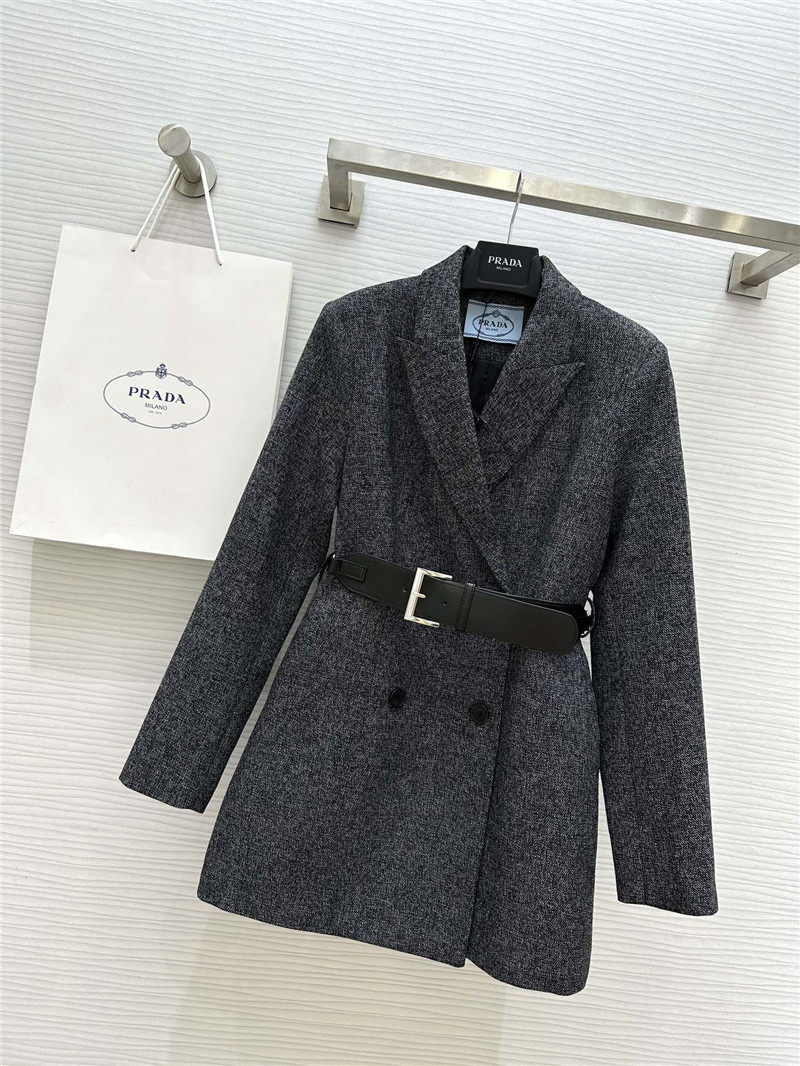 Pra*a mid-length suit jacket