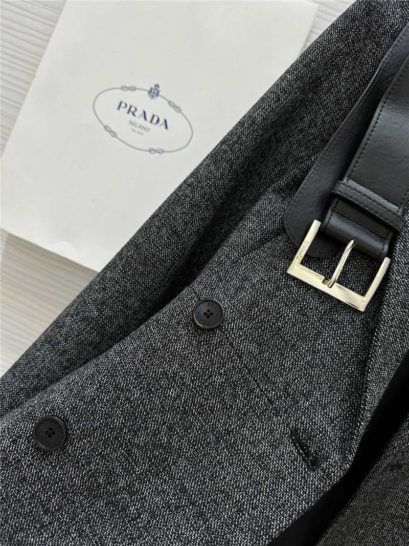 Pra*a mid-length suit jacket