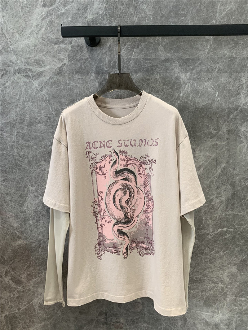 acne studios fake two piece t-shirt