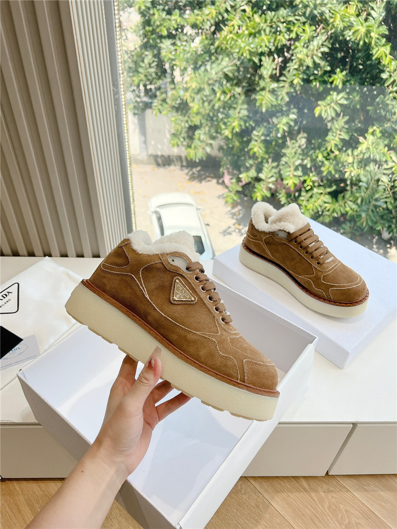 Pra*a lace-up winter platform sneakers on sale