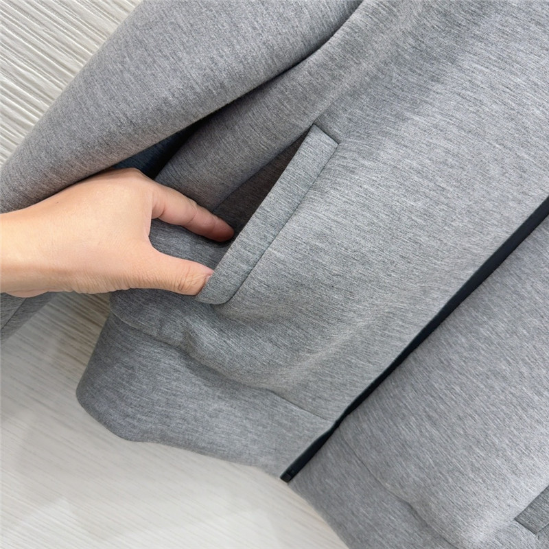 Pra*a grey hooded jacket