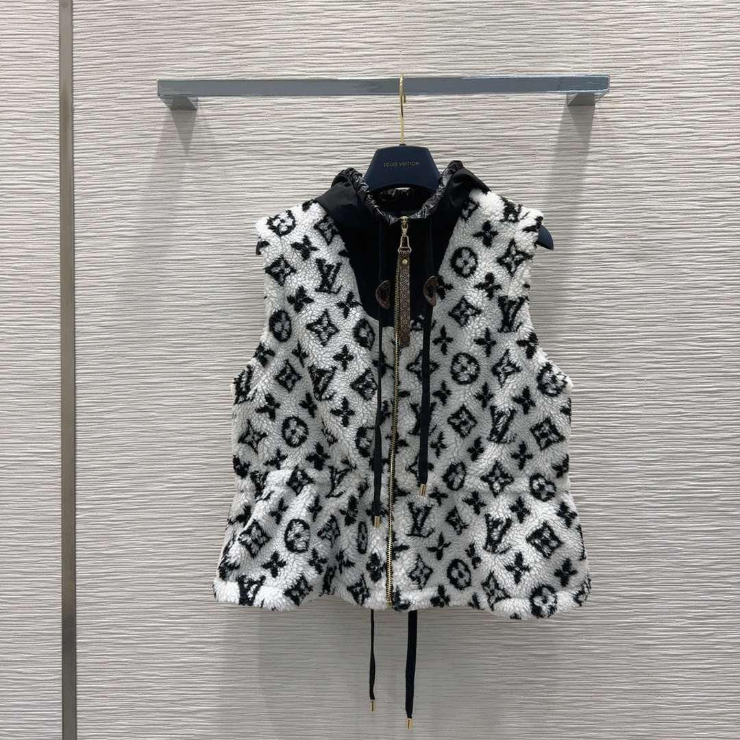 l0vis Vvtt0n lv printed vest jacket