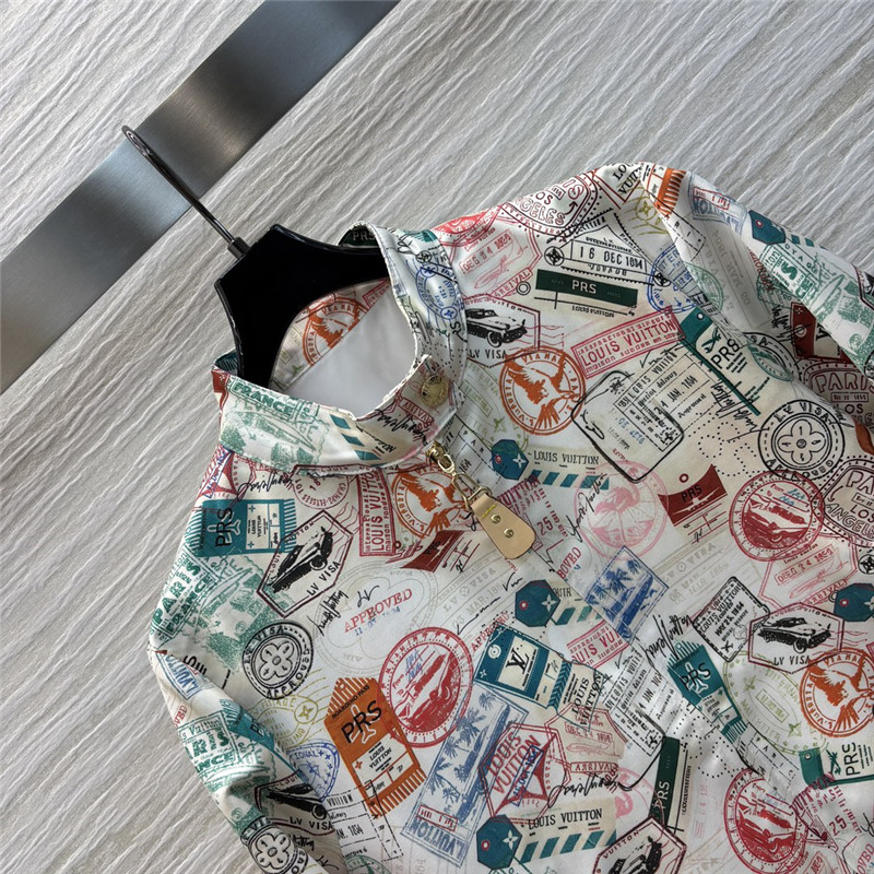 l0vis Vvtt0n lv stand collar jacket