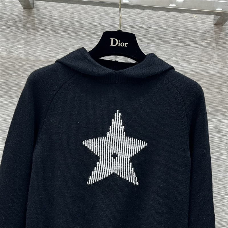 D10ralps star hooded sweater black