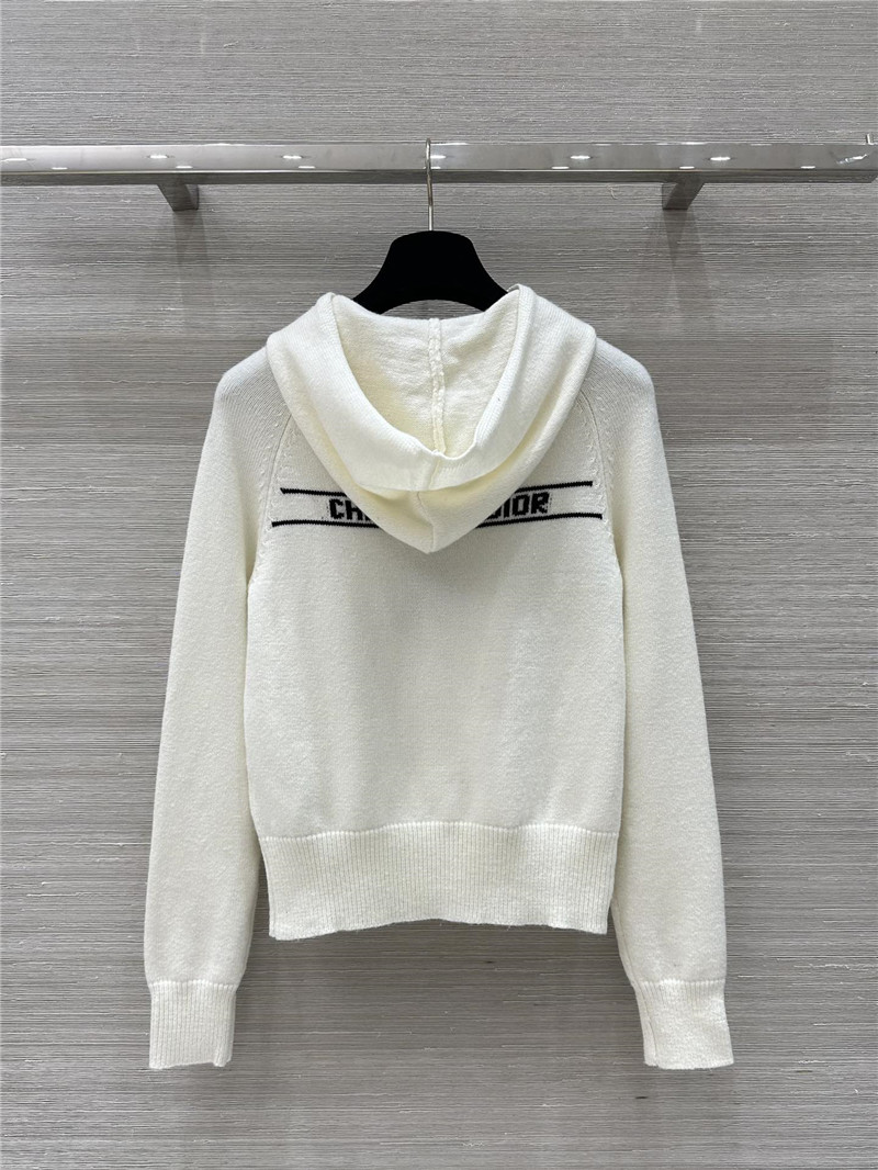 D10ralps star hooded sweater white