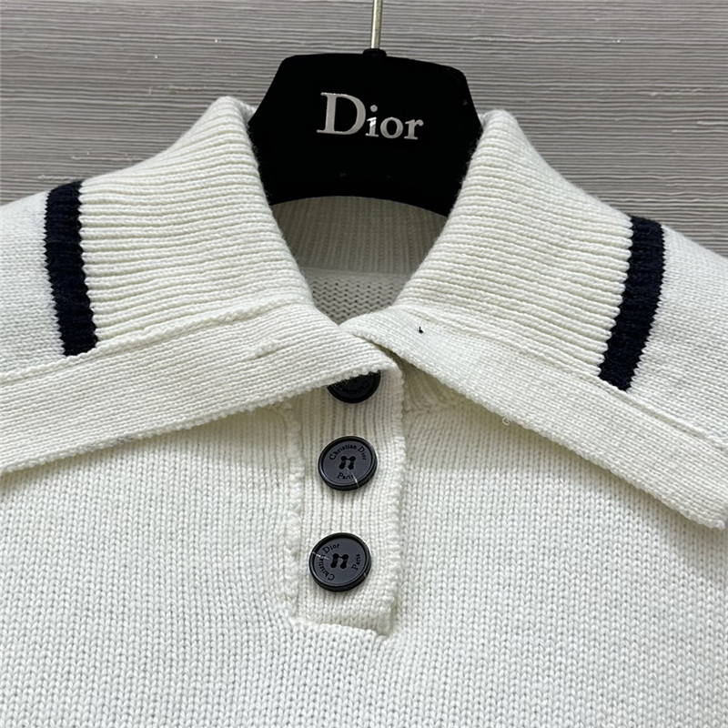 D10ralps wool knit sweater white