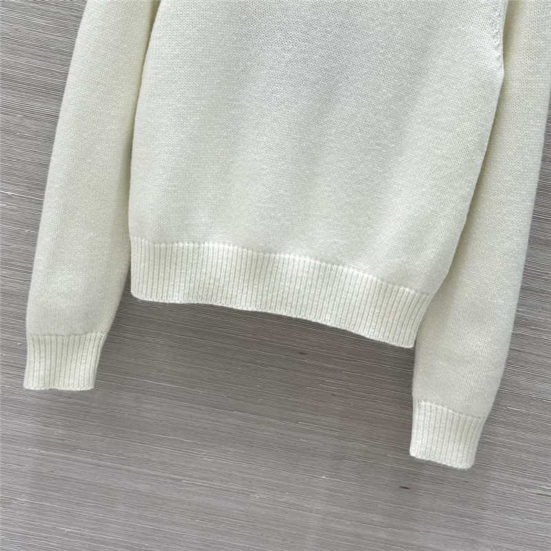 D10ralps wool knit sweater white