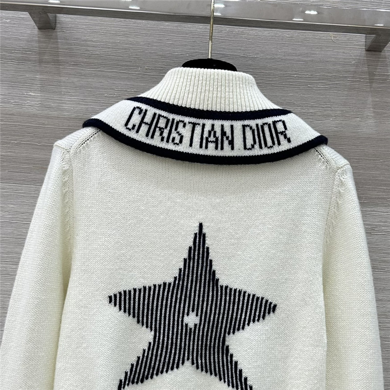 D10ralps wool knit sweater white