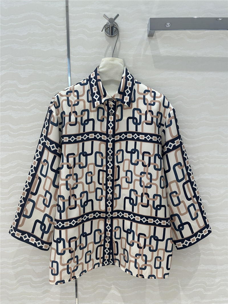 Vanitoo printed silk shirt