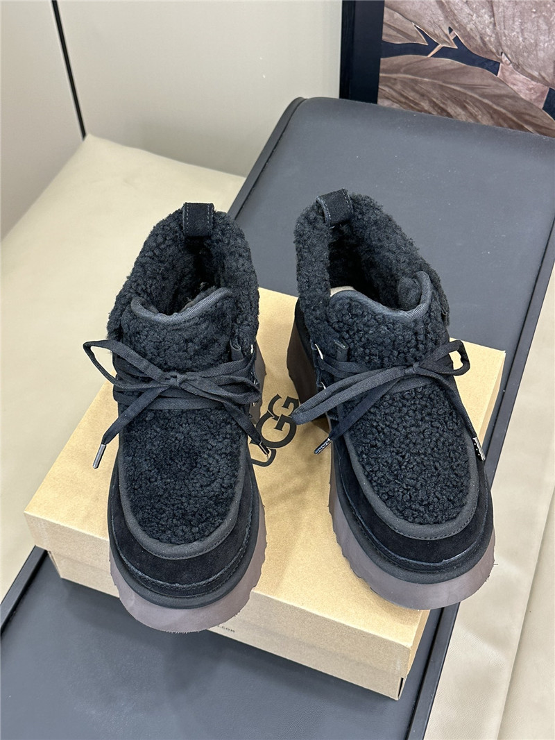 UGG New Heights Shearling Lace-up Boots