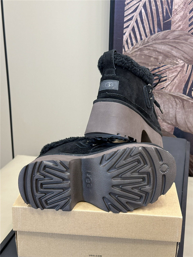 UGG New Heights Shearling Lace-up Boots