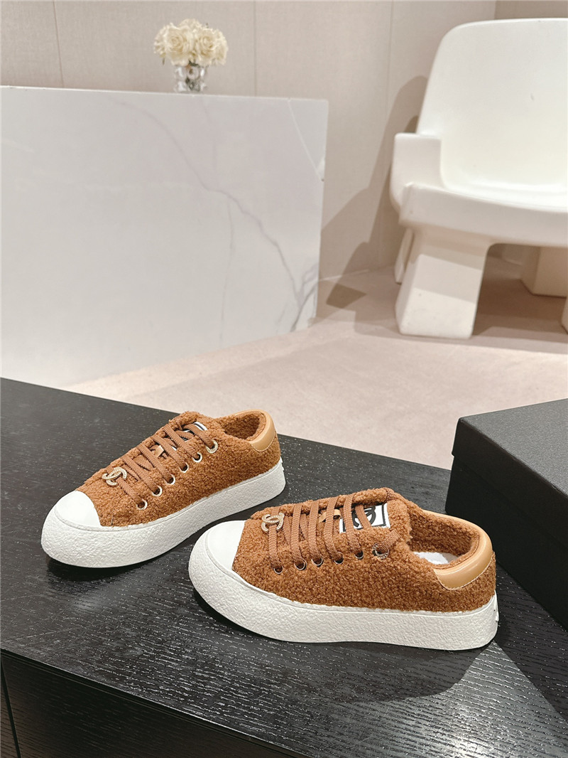 Ch**el wool low top sneakers brown