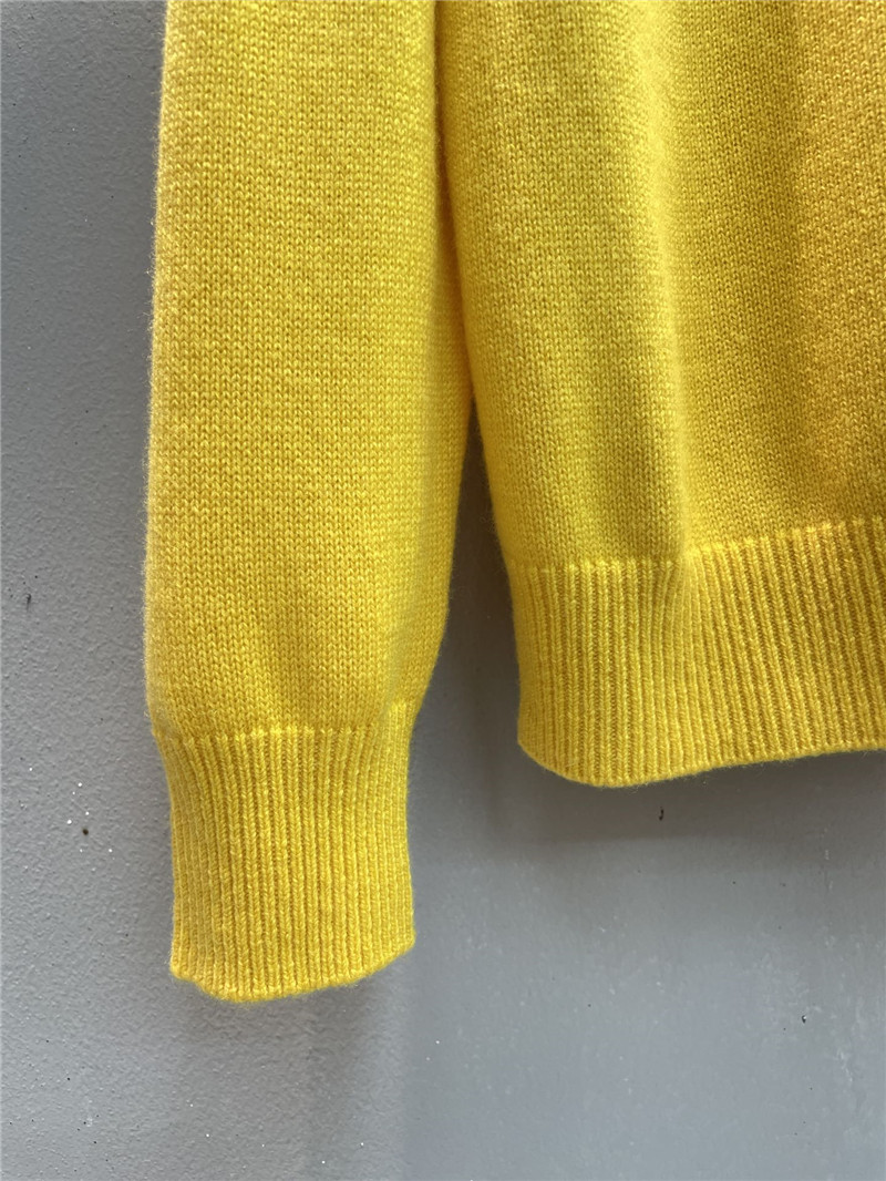 Ch**el sequin embroidered wool sweater in yellow