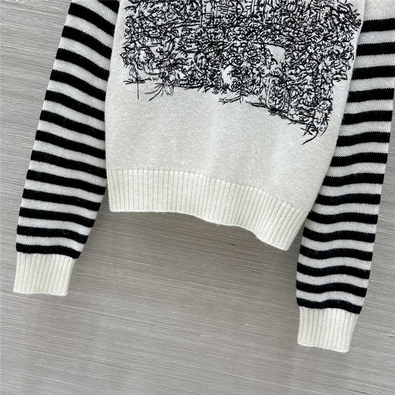 D10r blend wool sweater with scotland motif
