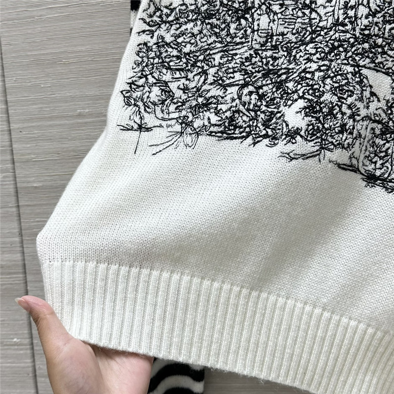 D10r blend wool sweater with scotland motif