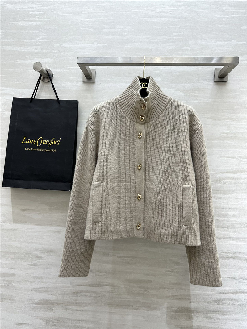 b0tt*ga Ven*ta turtleneck cardigan beige