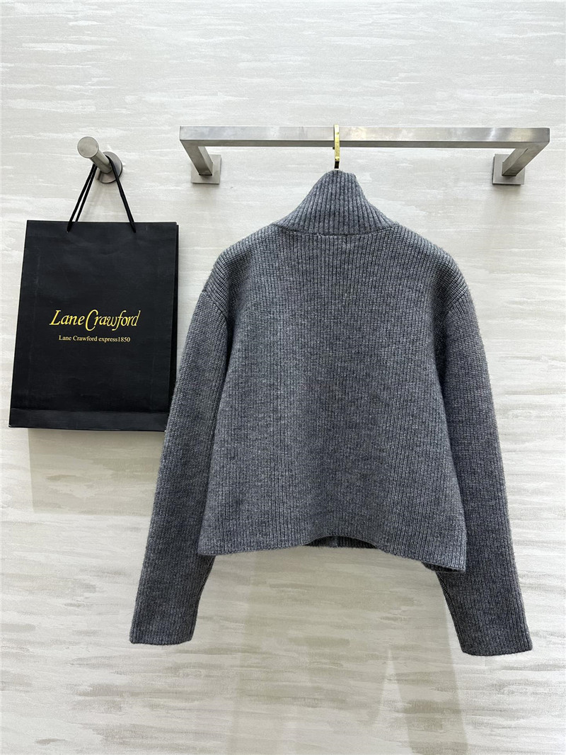 b0tt*ga Ven*ta grey turtleneck cardigan
