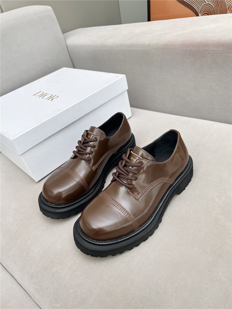 D10r carlo derby brown calfskin shoes