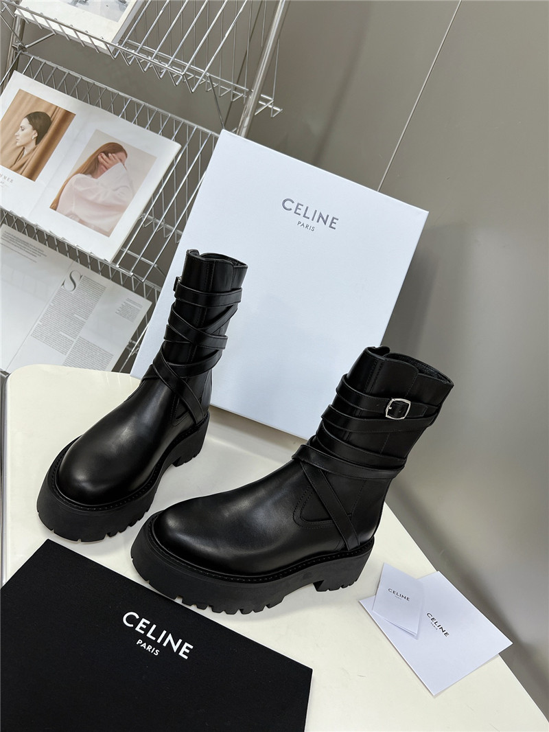 Ce1i*e bulky buckled jodhpur medium boots