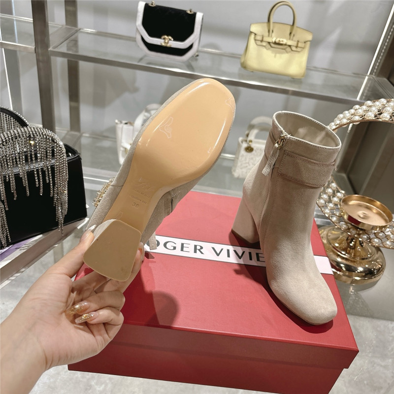 roger u1u1er suede buckle ankle booties