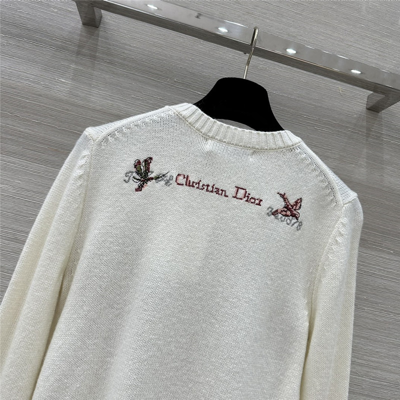D10r knit multicolor sweater white