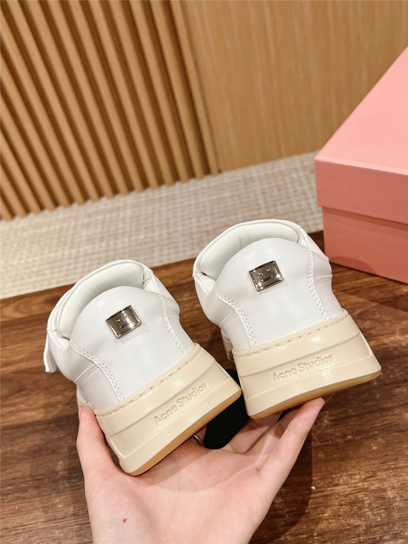 Acne Studios White Velcro Strap Sneakers