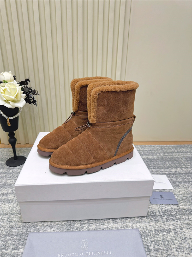 BC Suede Wool Snow Boots