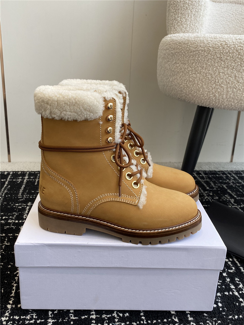 Ce1i*e kurt lace-up calfskin mid boot