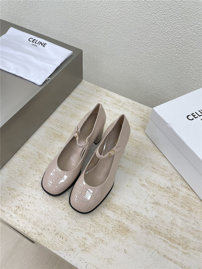 Ce1i*e beyaz rugan mary jane sandals