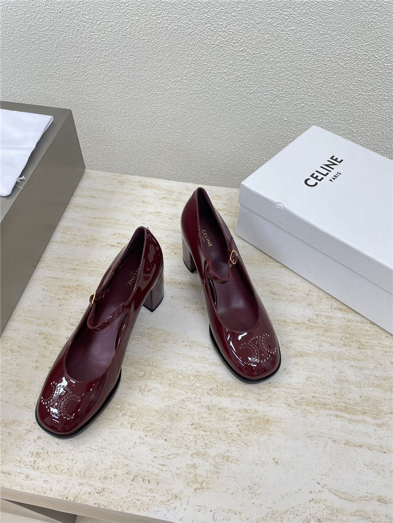 Ce1i*e lily triomphe patent pumps burgundy